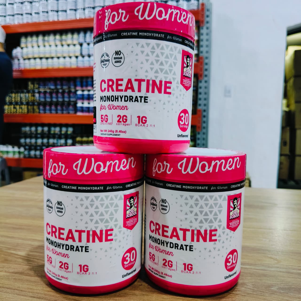 Creatine Monohydrate for women Creatina para mujer X3