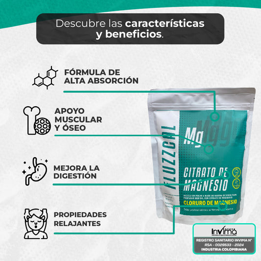Citrato De Magnesio Registro Invima en bolsa de 450gr