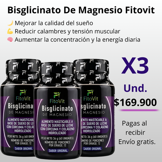 Bisglicinato De Magnesio Fitovit X3und
