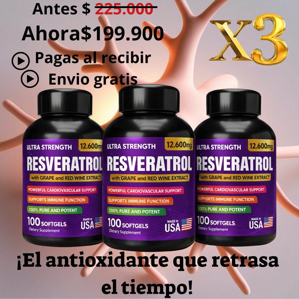 Resveratrol X 100 Sofgels X3
